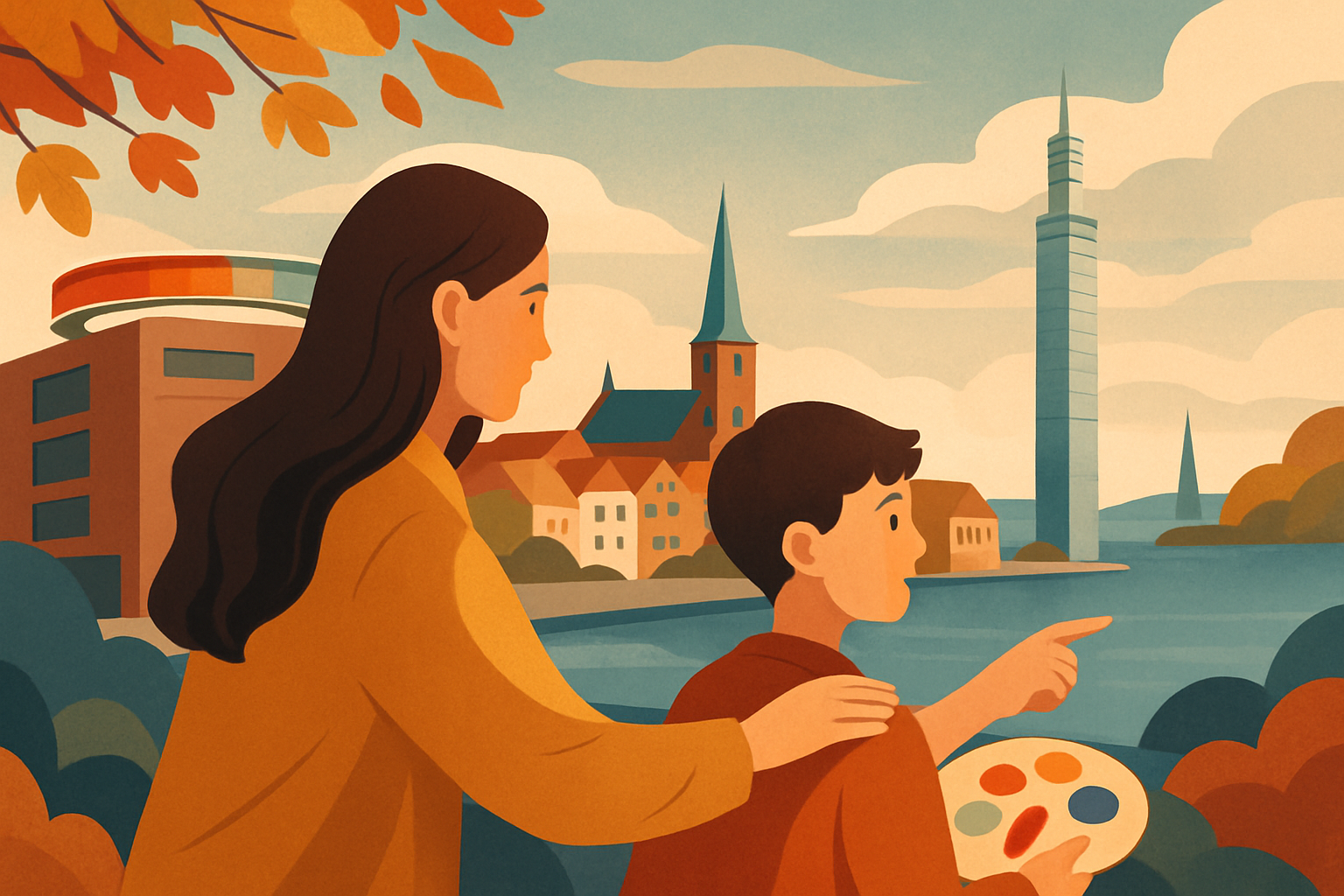 Efterårsferie i Aarhus med børn: kunst, udsigt og byliv