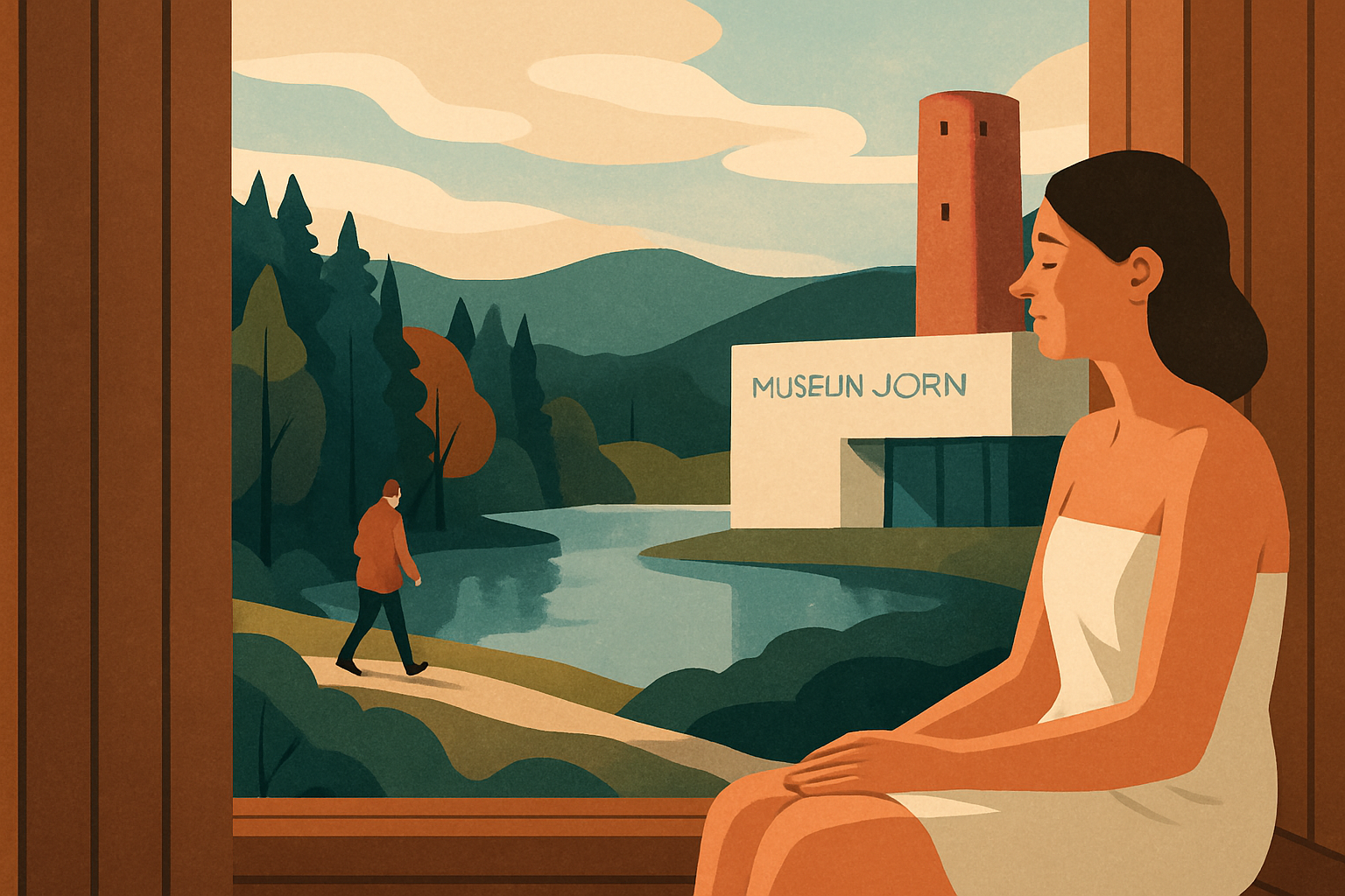 Vinterdag i Silkeborg med natur, varme og kunst