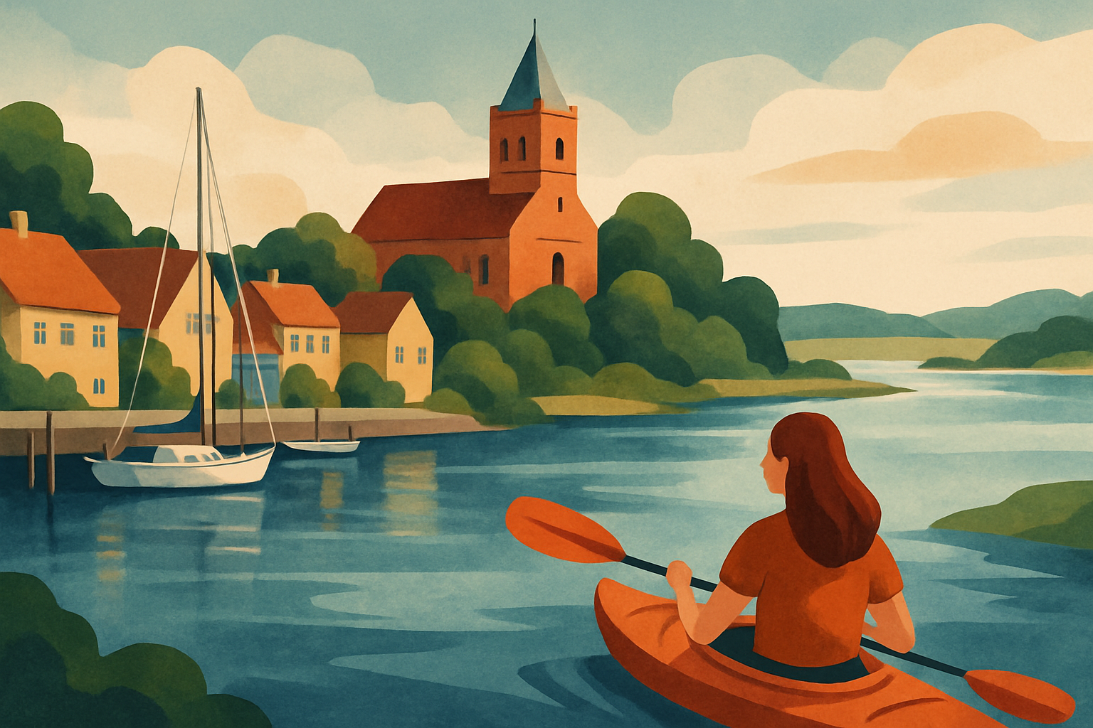 Seværdigheder i Præstø: havn, kirke og fjord