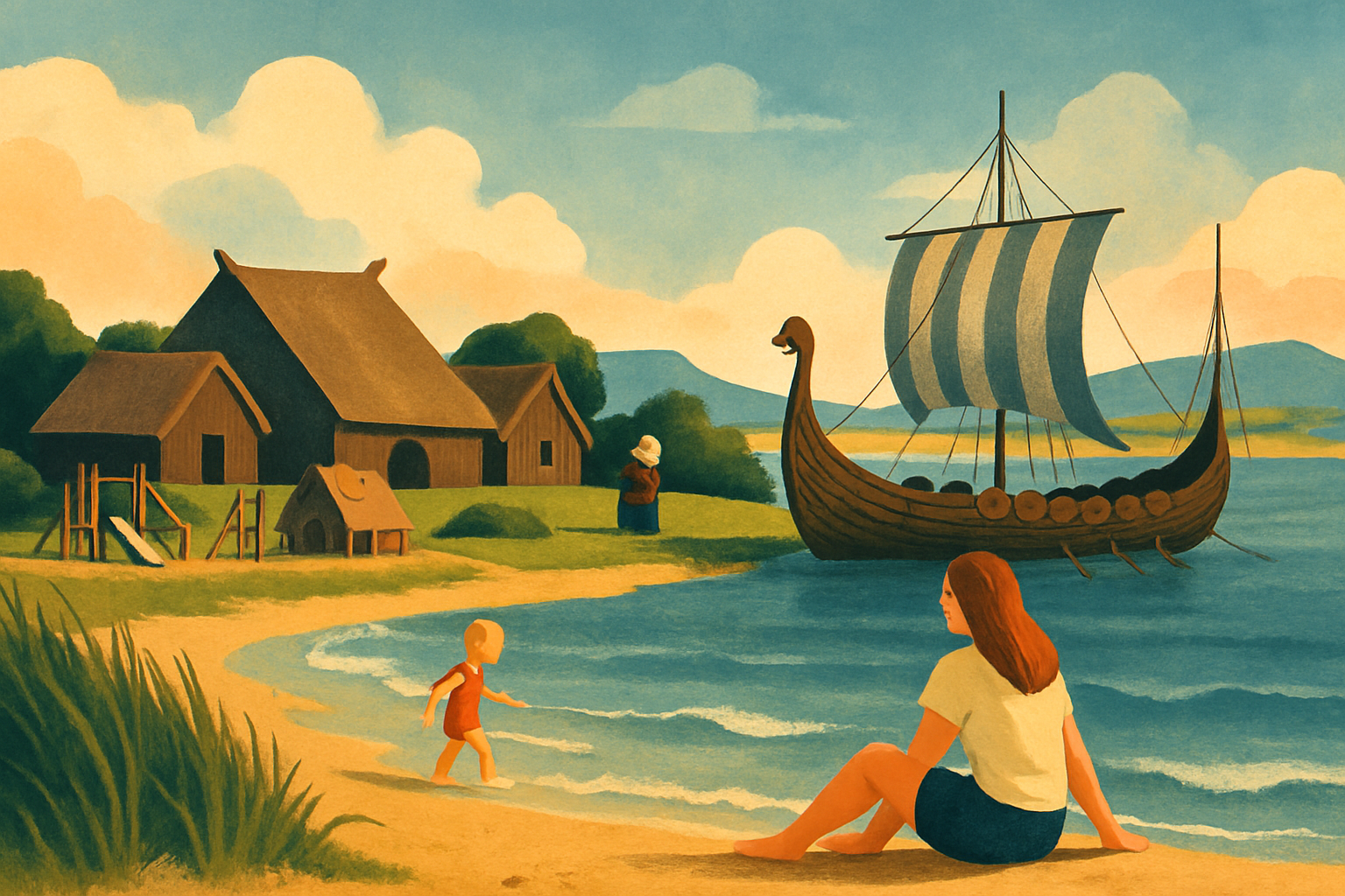 Bork Havn: Vikinger og strandliv ved fjorden