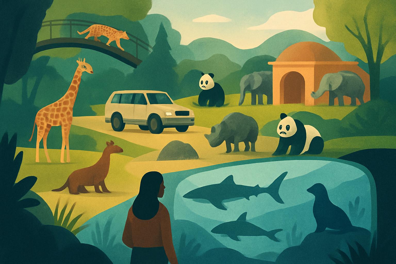 Dyreparker i Danmark: zoo, safari og akvarier