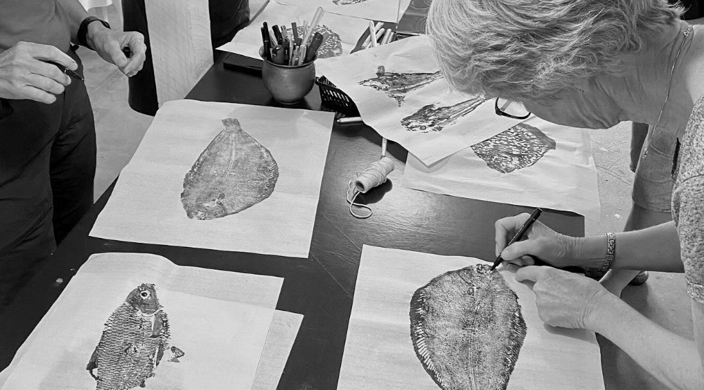 Galleri MOMLIS - GYOTAKU workshop - tryk en fisk - 2
